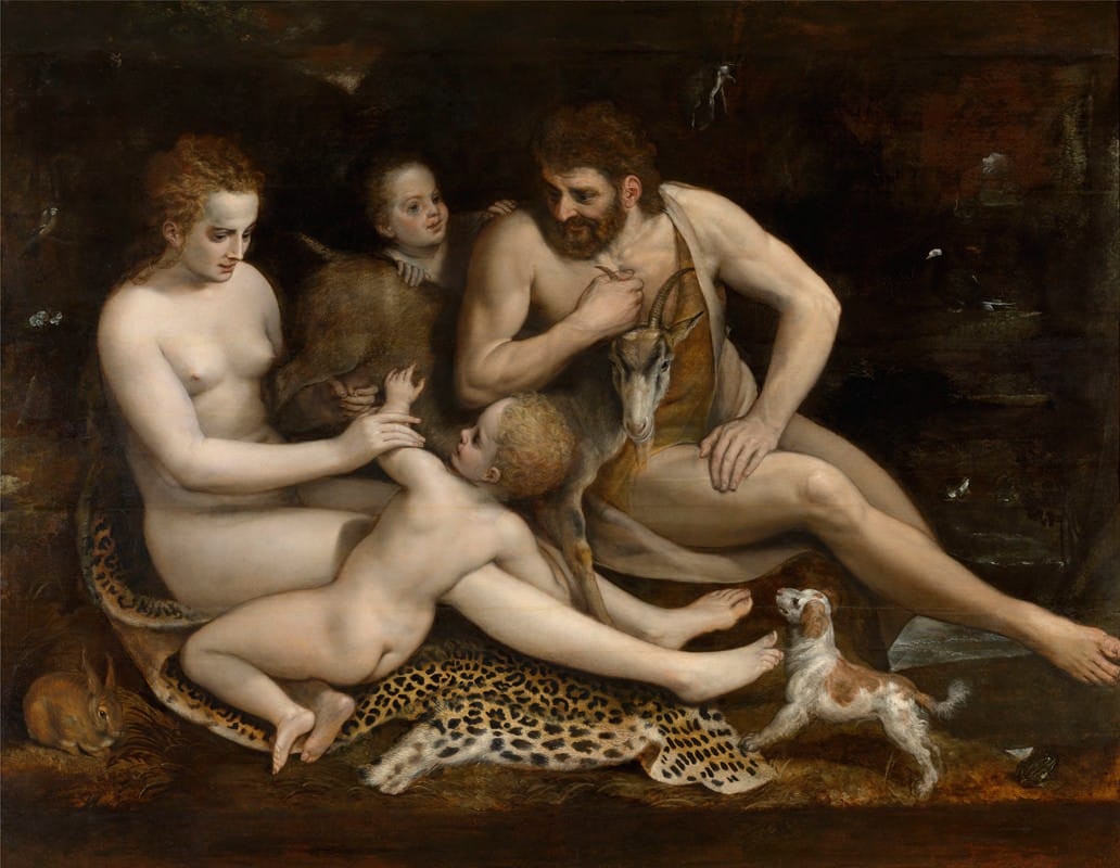 Frans Floris - Adam and Eve and their Children