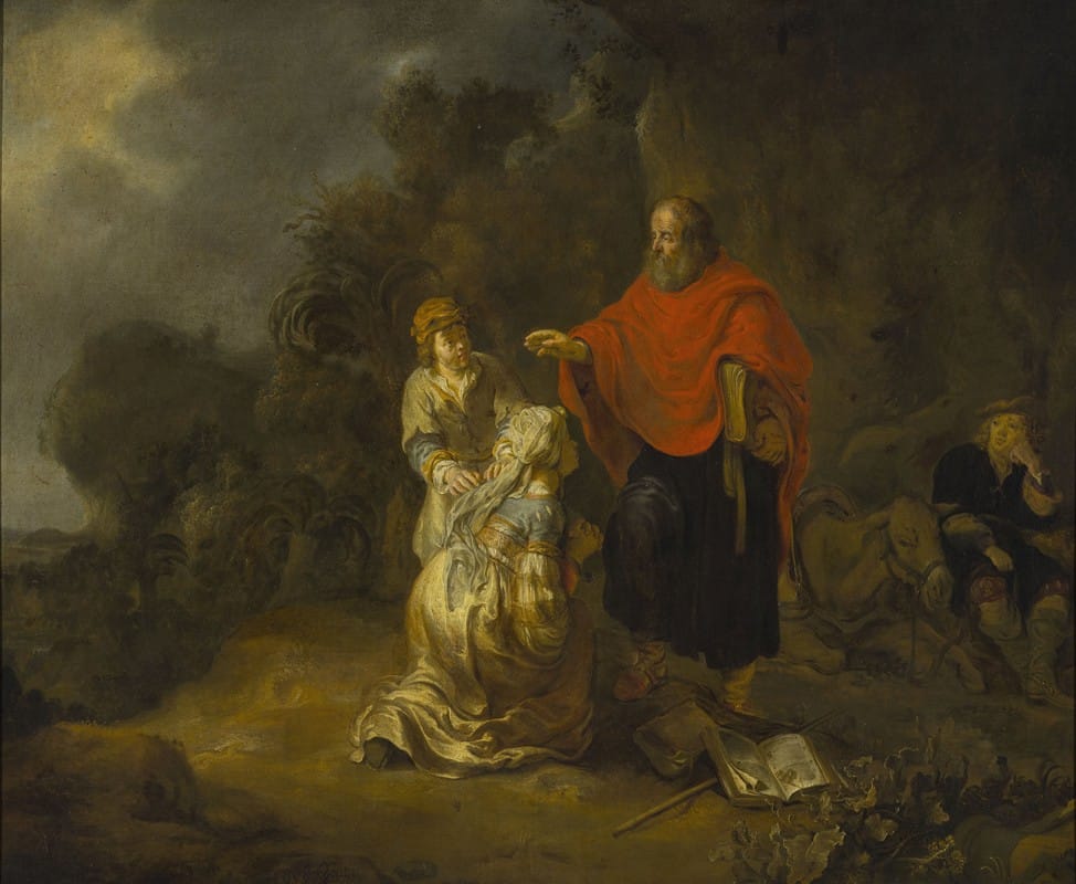 Gerbrand van den Eeckhout - Prophet Elisha and the Shunammite woman on Mt. Carmel