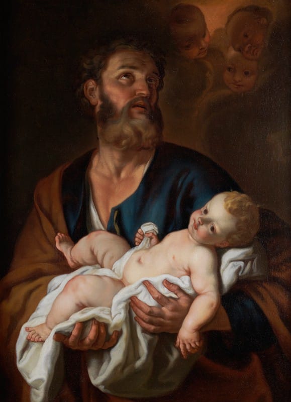 Jacob Leyssens - Jozef met het kind Jezus
