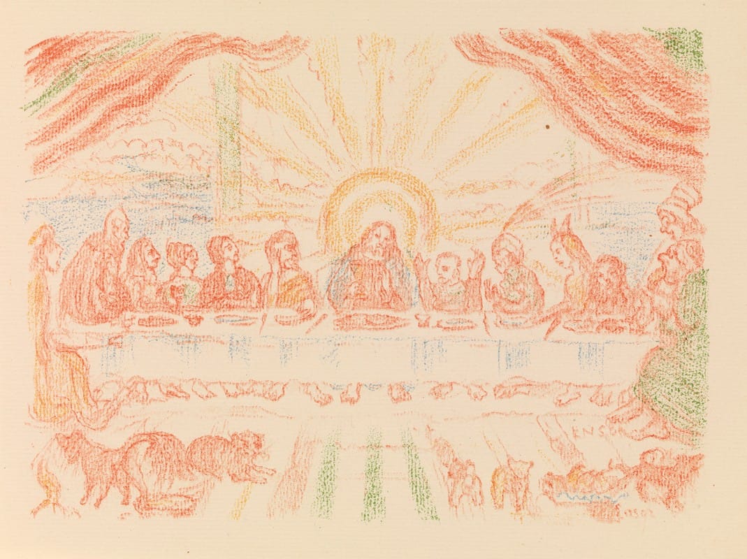 James Ensor - The Last Supper