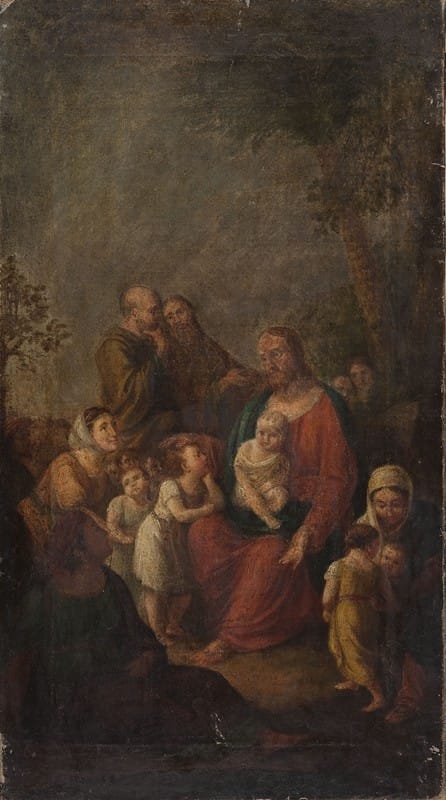 Józef Pitschmann - Christ blesses children