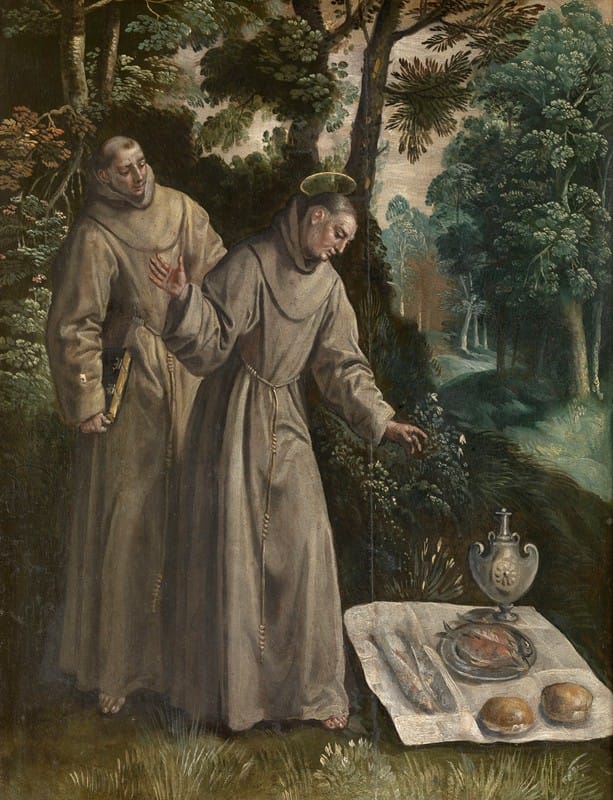 Maerten De Vos - Saint Didacus Finds a Miraculous Meal
