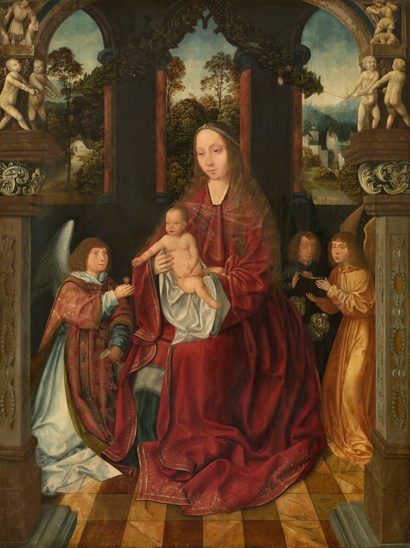 Master of the Holy Blood - Madonna with Angels