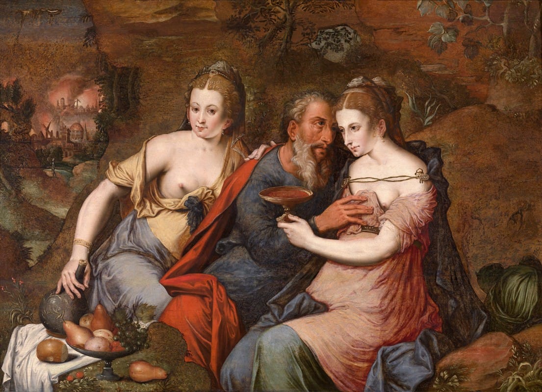 Meester van de Verloren Zoon - Lot and his Daughters