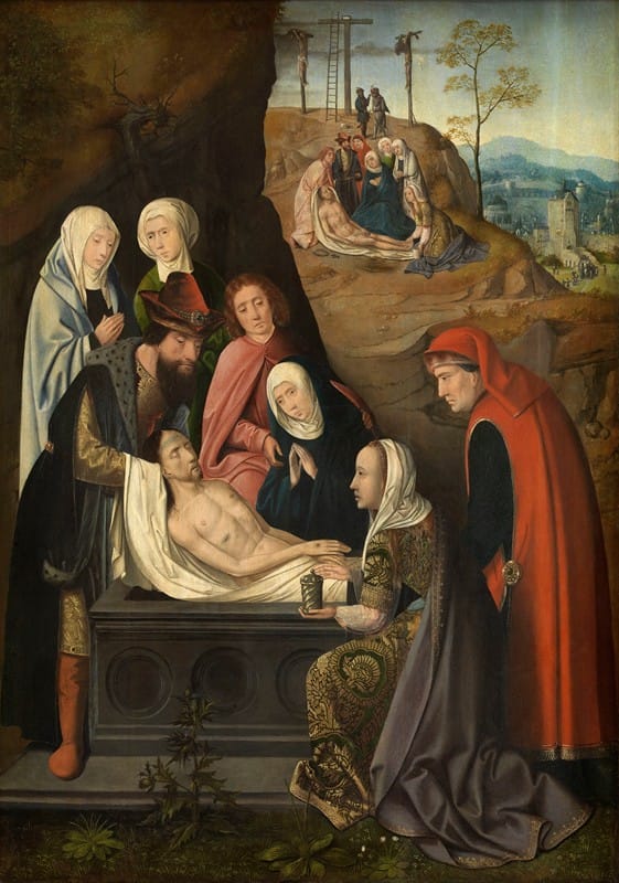 Master of Hoogstraeten - Entombment and the Lamentaion over the dead Christ