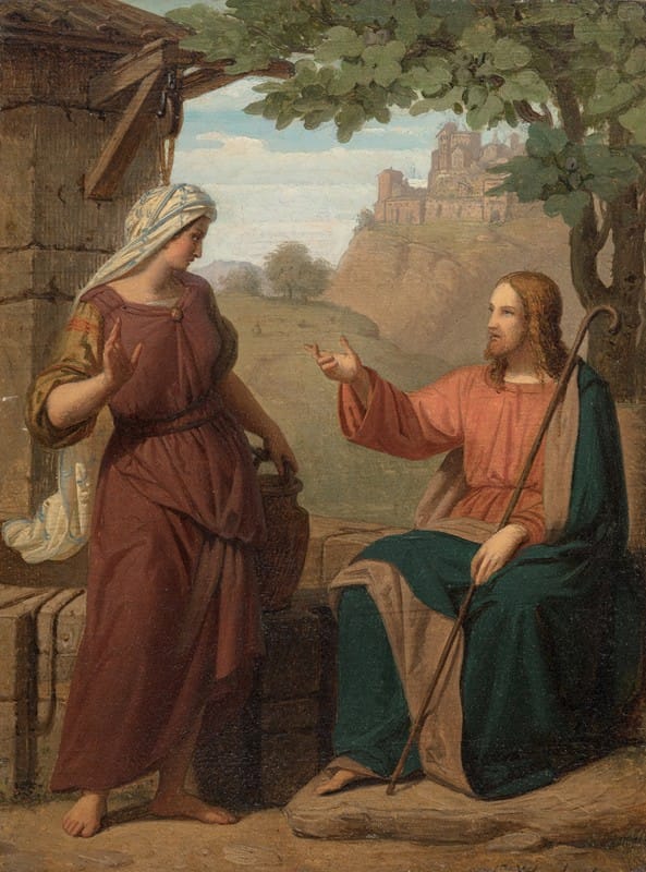 Franz Ittenbach - Christ and the Samaritan woman at the well