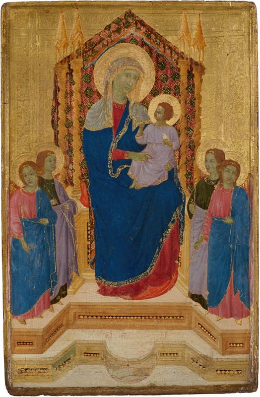 Lippo Di Benivieni - The Madonna and Child enthroned with Four Angels
