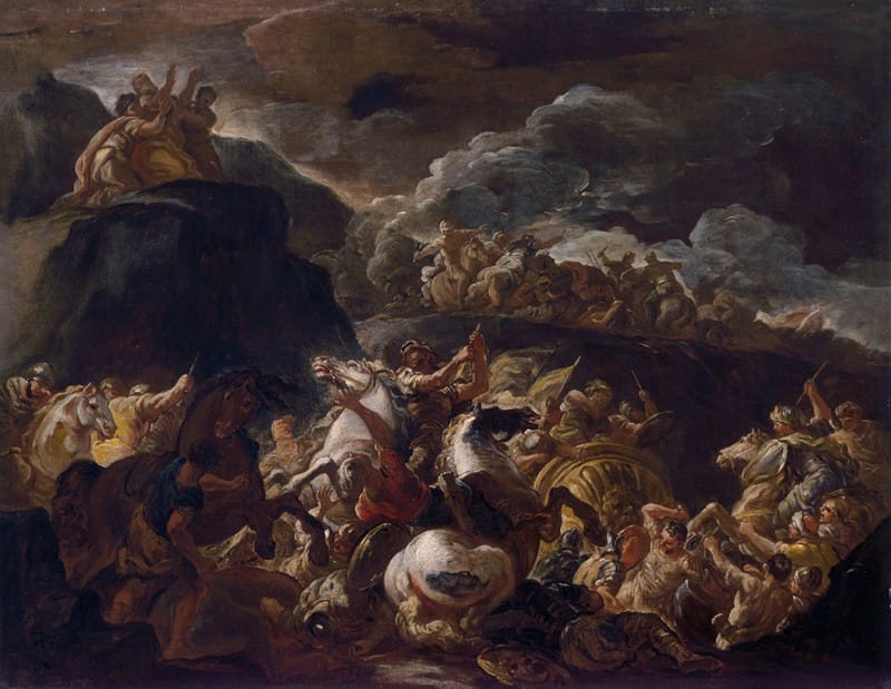 Luca Giordano - The Battle of Israel and Amalek