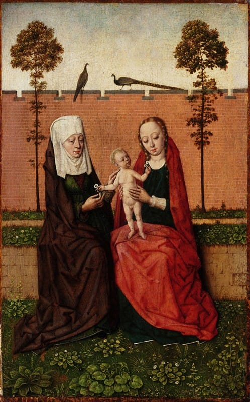 Master Of The Tiburtine Sibyl - Madonna and Child and Saint Anne