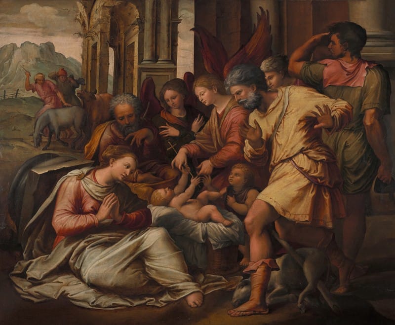 Perino Del Vaga - Adoration of the Shepherds
