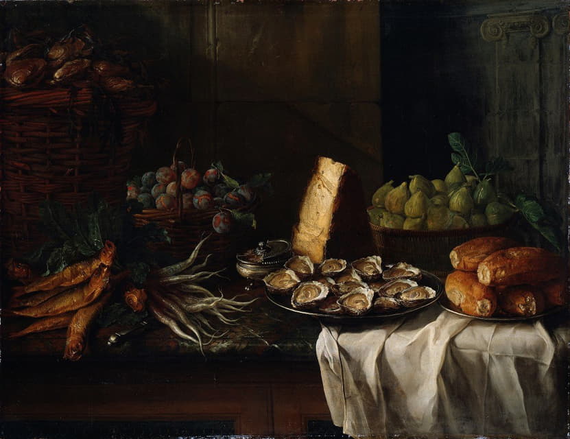 Alexandre François Desportes - Breakfast Piece with Oysters