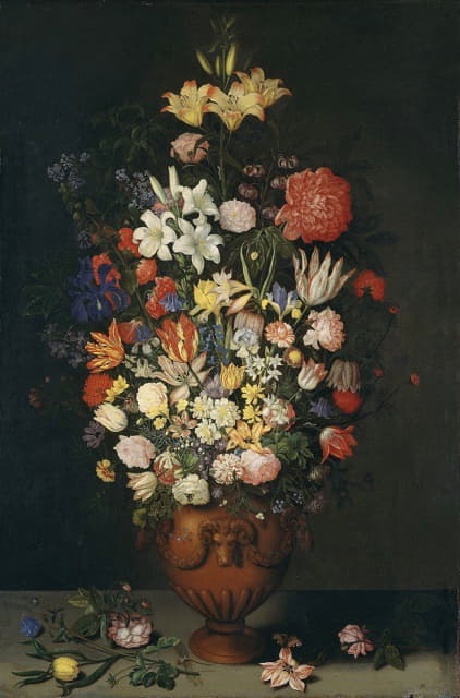 Ambrosius Bosschaert the Elder - Still Life with a Vase of Flowers