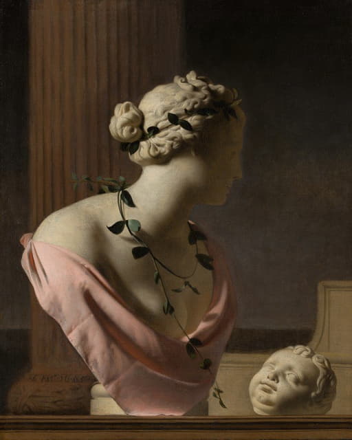 Caesar Van Everdingen - Trompe l’Oeil with a Bust of Venus