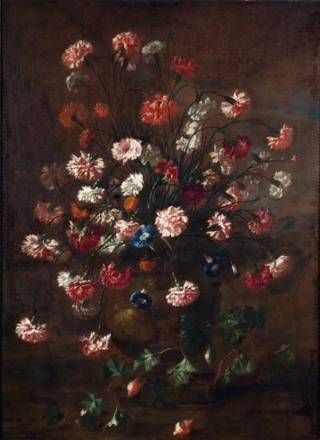 Carel de Vogelaer - Carnations in an Urn