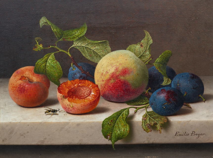 Emilie Preyer - Still-life with Fruit