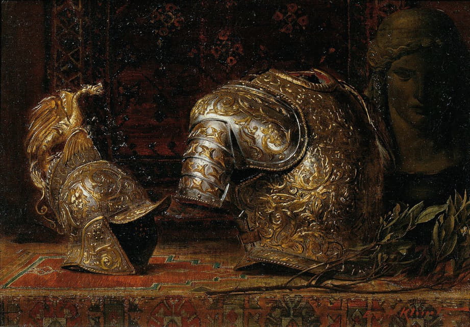 Ernst Klimt - Still life with armor