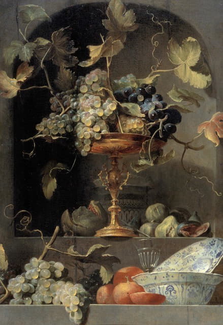 Frans Snyders - Still Life with Fruit Bowl in a Niche
