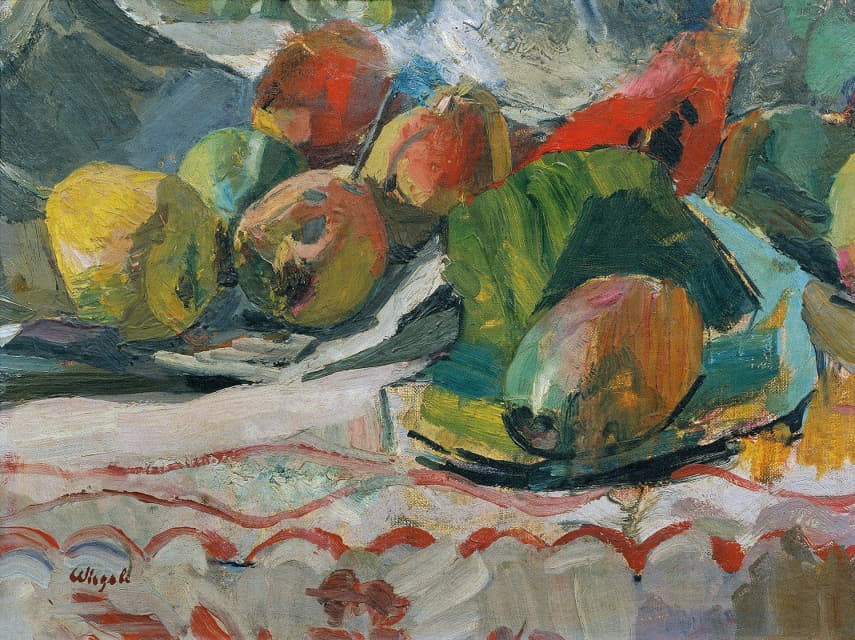 Franz Wiegele - Fruit still life