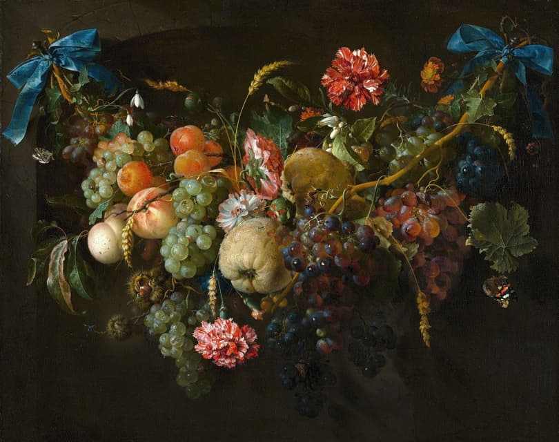 Jan Davidsz de Heem - Garland of Fruit and Flowers