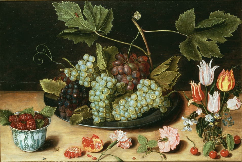 Jan Soreau - Still Life with Fruit and Flowers