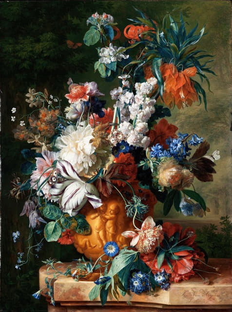 Jan van Huysum - Bouquet of Flowers in an Urn