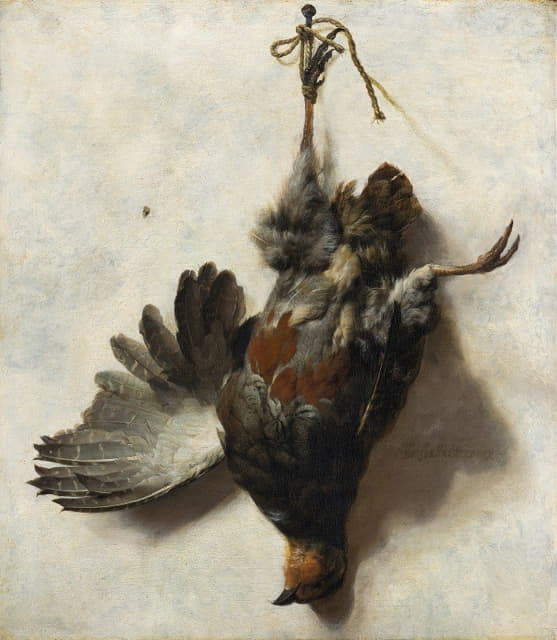 Jan Weenix - Dead Partridge Hanging from a Nail