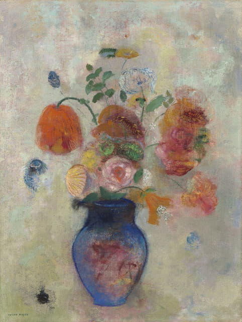 Odilon Redon - Large Vase with Flowers