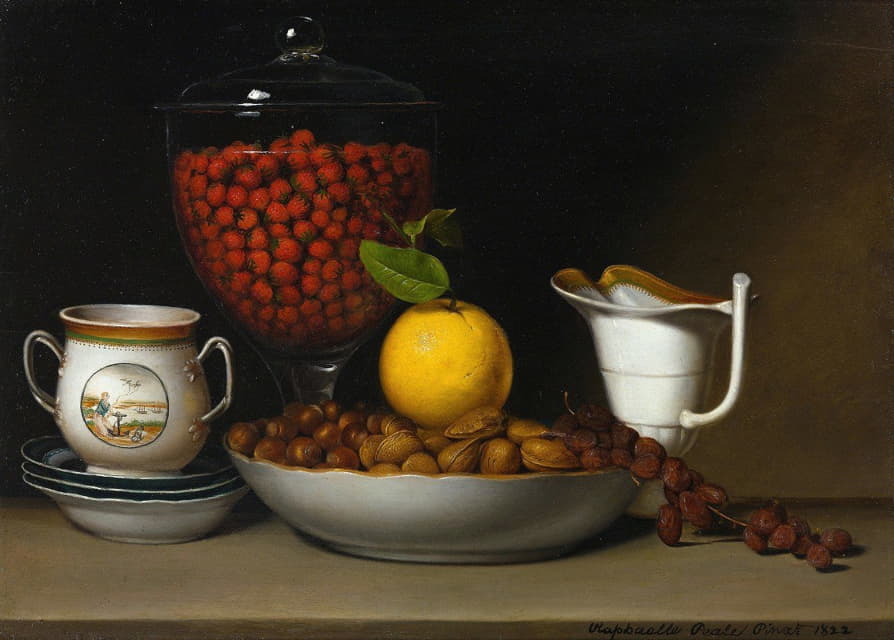 Raphaelle Peale - Still Life – Strawberries, Nuts