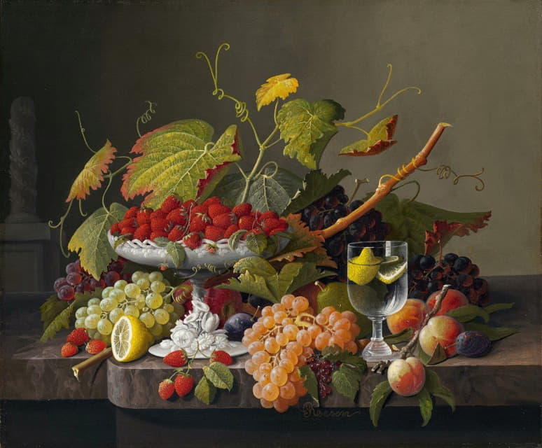 Severin Roesen - An Abundance of Fruit
