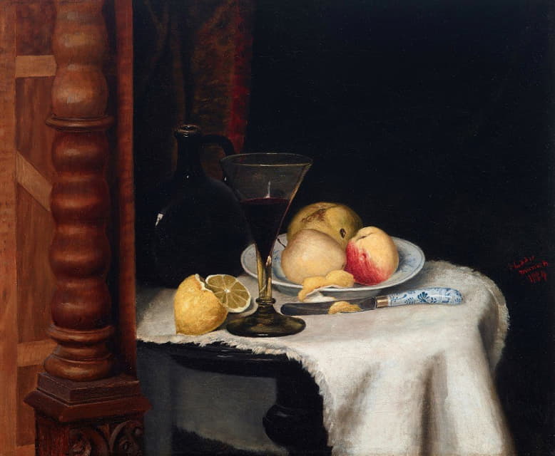 William Henry Huddle - Still Life with Fruit