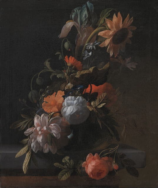 Elias Van Den Broeck - A Bowl Of Flowers