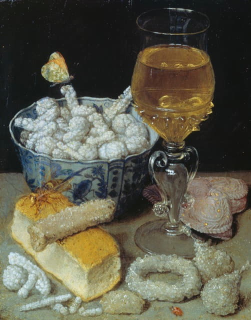 Georg Flegel - Still Life With Bread And Sweetmeats