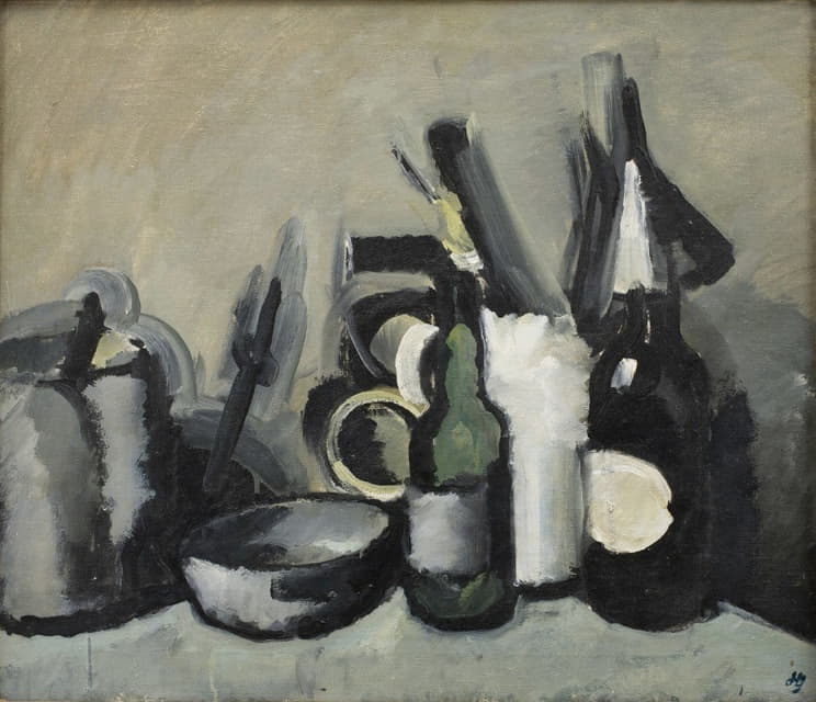 Harald Giersing - Still Life With Bottle
