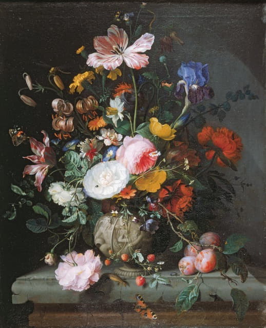 Jacob van Walscapelle - Still Life With Bouquet Of Flowers