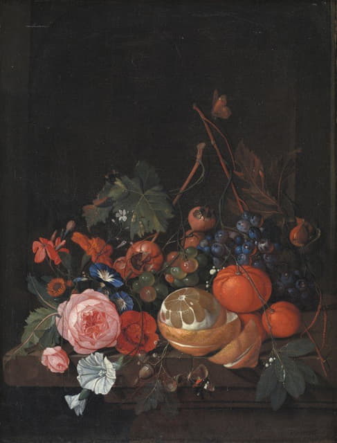 Jan Davidsz de Heem - Flowers And Fruit