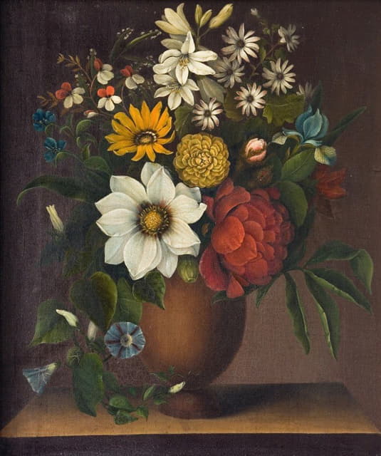 Magdalene Margrethe Bärens - Vase Med Blomster