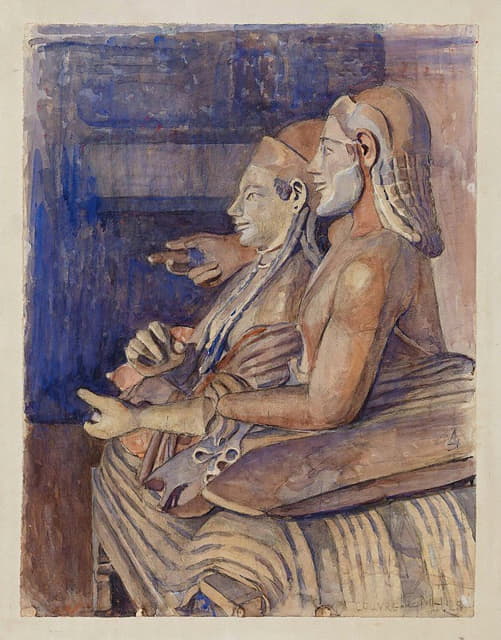 Marie Henriques - Etruskisk Sarkofag I Louvre