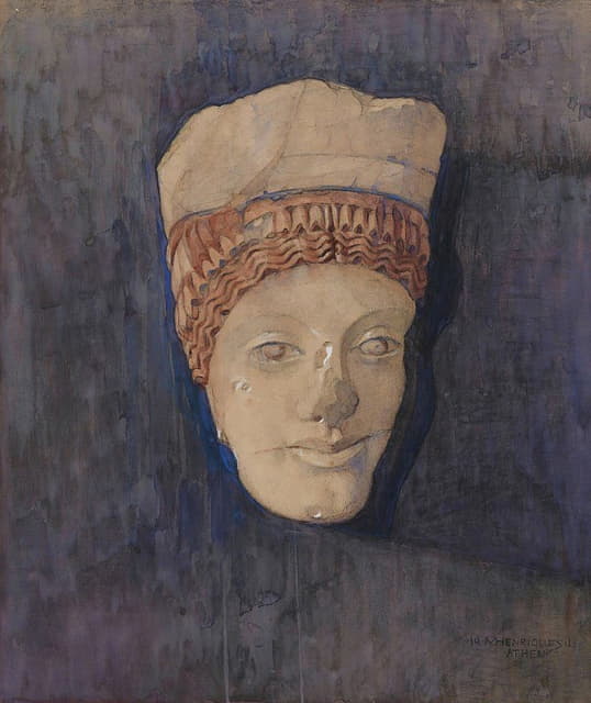 Marie Henriques - Hoved Af Kore (Akropolis Museet Inv. 696)