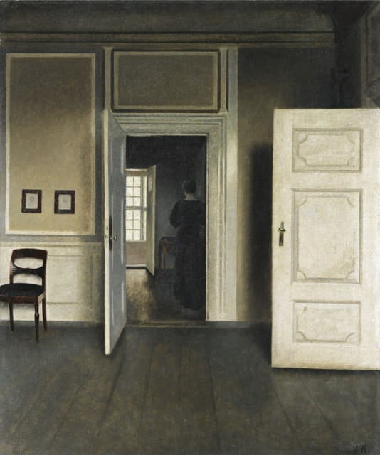 Vilhelm Hammershøi - Interior. Strandgade 30
