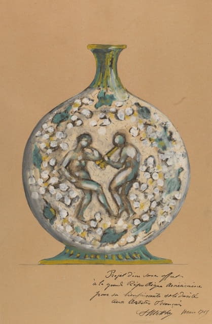 André Metthey - Vase with Dancing Figures