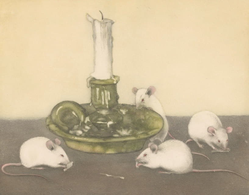 烛台上的四只老鼠