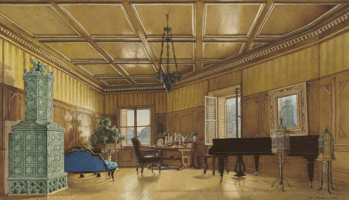 萨克森公主玛格丽特大公爵夫人的音乐室，位于施罗斯安布拉斯