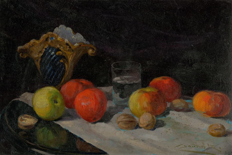 Ľudovít Čordák - Still life with apples