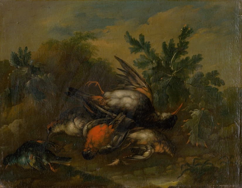 Philipp Ferdinand de Hamilton - Still Life with Dead Birds