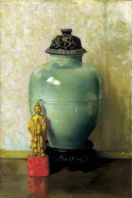Ruth Payne Burgess - Green Chinese Jar