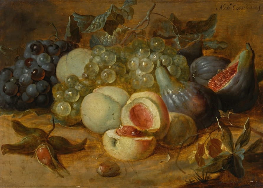 Alexander Coosemans - Still life with peaches and figs