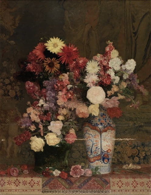Franz Rumpler - Herbstblumen mit Vase