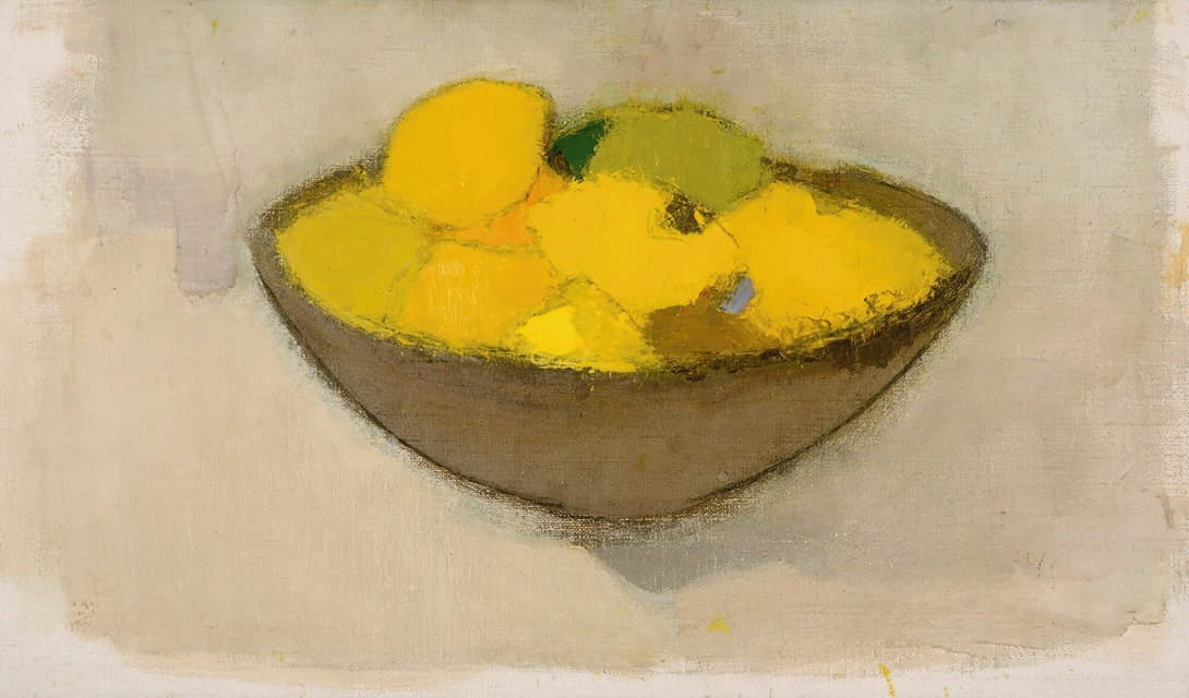 Helene Schjerfbeck - Lemons in a bowl
