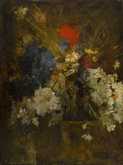 Jean-Baptiste Carpeaux - Fleurs des champs (Coquelicot, marguerite et bleuet)