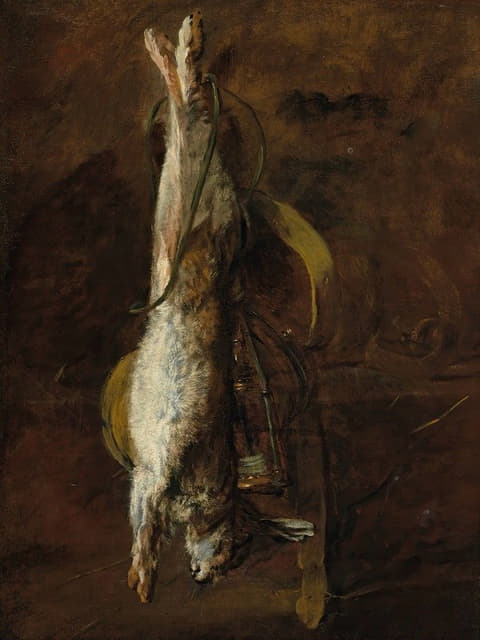 Jean-Baptiste-Siméon Chardin - A dead rabbit and a satchel